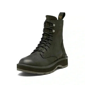 Sorel Women's Hi-Line Lace Boots waterproof Size 9 Black Shelf pull looks NWOT